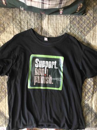 Черная футболка Support. Dont Punish