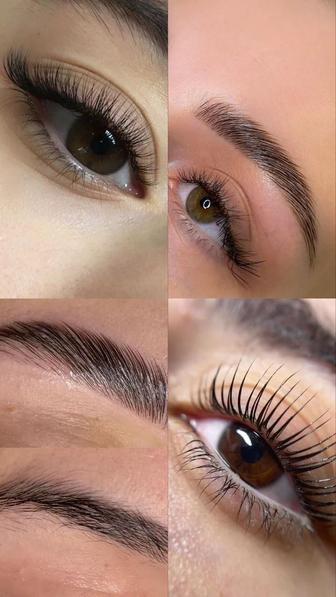 Наращивание ресниц и ламинирование