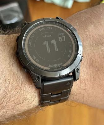 Смарт часы Garmin Fenix 7X Saphir Solar