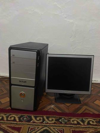 Системный блок-delux,монитор-prestigio