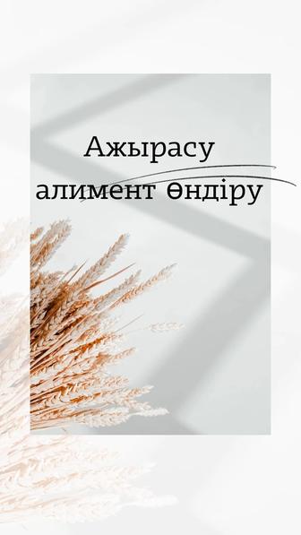 Ажырасу, алимент өндiру