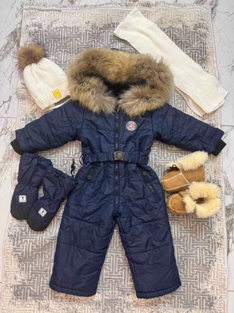 Комбенизон зимний Пиколиноно на малыша размер 86 от 6 мес до 1.6 года