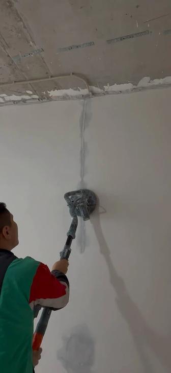 Шкурка стен и потолков .