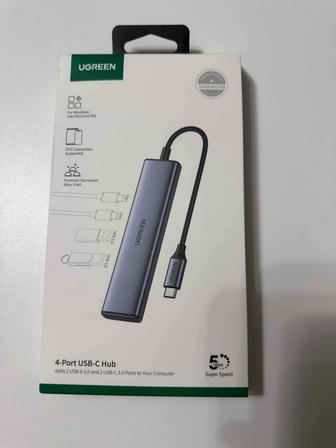 USB HUB 4-port USB 3.0 UGREEN CM473, Gray