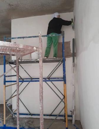 Левкас стен , отделочные работы