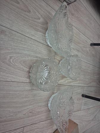 Красивые салатницы стеклянные. Качественные.