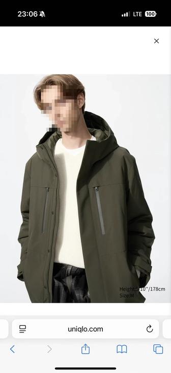 Новая Мужская парка Юникло