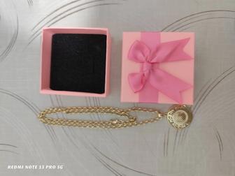 Продам бюжетерия под Италия копия золото 1в1 цепь 55см с кулоном