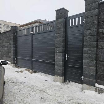 Монтаж уличных и откатных автоматических ворот