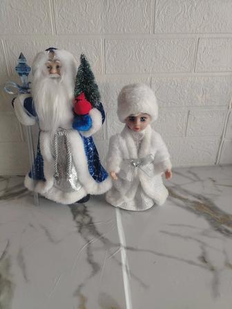 Продам дед мороз высота 32см снегурочка высота 24 см