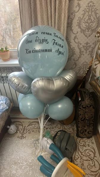 Шарики на выписку мальчику