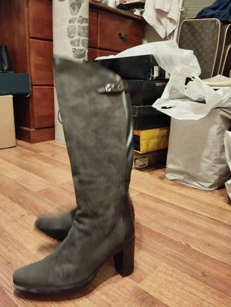 Сапоги кожаные,замшевые