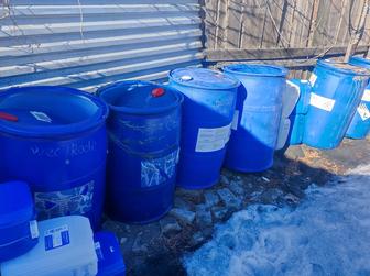 Бочки для воды и мусора металлические