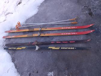 Коньки лыжи советские