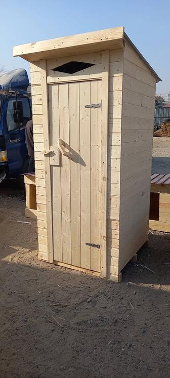 Туалет из лиственницы вагонка