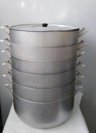 ОТДАМ ДАРОМ мантоварку. Высокую, 26см, 5дисков, алюминий, Советскую БУ