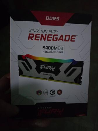 Оперативная память kingston fury renegade (2x24) 48gb XMP6400mhz