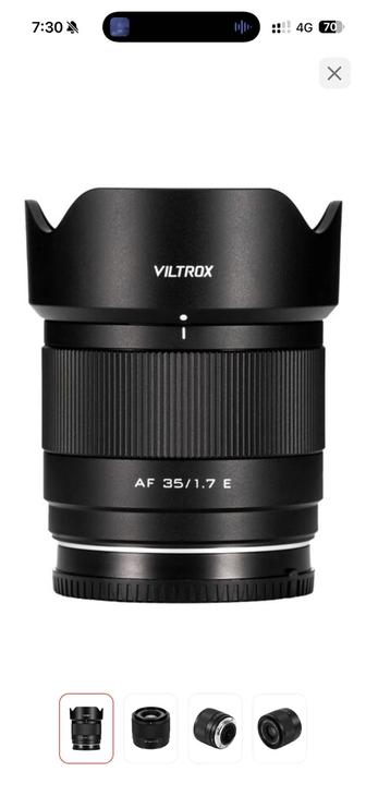 Продам объектив Viltrox 35mm f/1.7