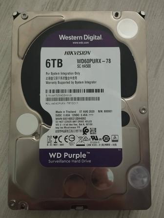 Жесткий диск HDD 6 TB Western Digital Surveillance (WD60PURX-78), 3.5, 64