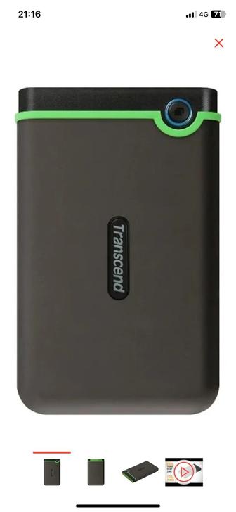 Жёсткий диск фирмы Transcend 1 TB