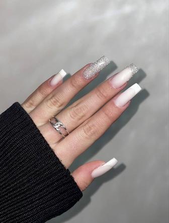 Маникюр наращивание ногтей