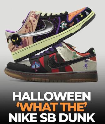 Кроссовки Nike SB Dunk Low what the halloween cutson