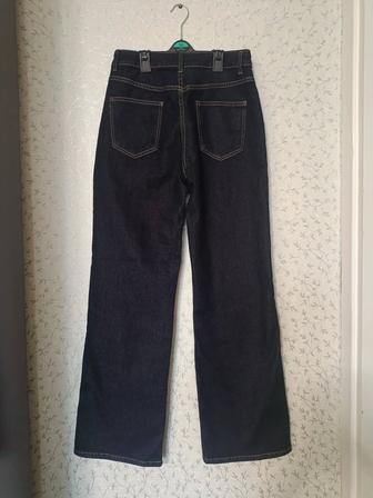 Джинсы темно синие широкие р.46-48