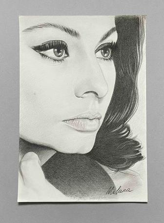 Продаю рисунок карандашом Софи Лорен.