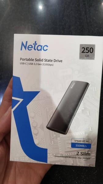 Новый внешний SSD Netac Z Slim 250gb