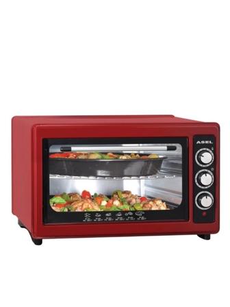 Настольная электропечь ASEL 36l красный