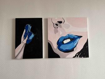 Картина Соблазн в синем