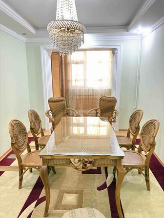 Стол кресла стулья комплект из ротанга