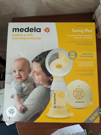 Электрический молокоотсос medela swing flex новый, не использовался