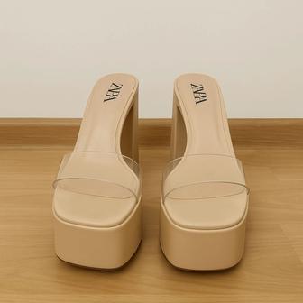 Босоножки Zara на платформе