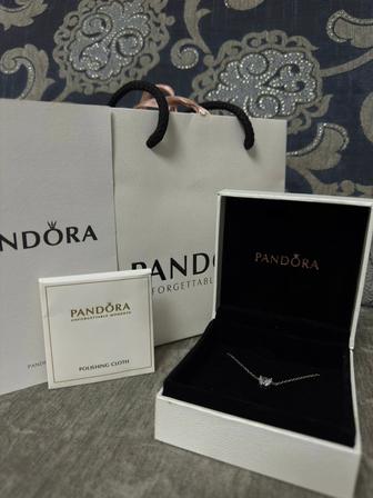 Украшения цепочка от Pandora с сердечком