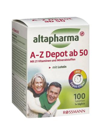 Altapharma A-Z Komplett ab 50 
Витамины для людей старше 50 лет. Германия