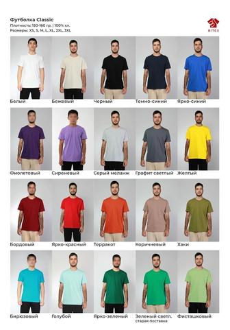 Футболки классические/Брендирование униформы для сотрудников/Печать