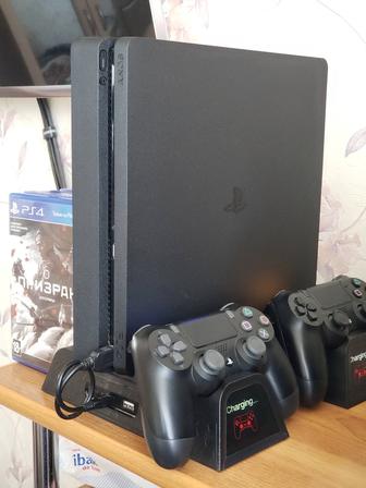 PlayStation 4 Slim 1TB док станция Dobe 10 игр