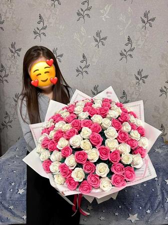 Букет из 101 мыльных роз