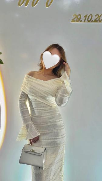 Платье вечерний,белый