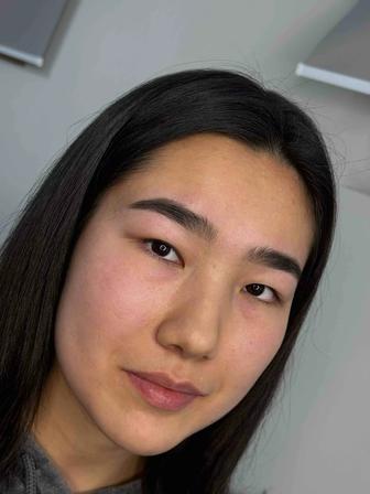 Ламинирование ресниц, коррекция бровей