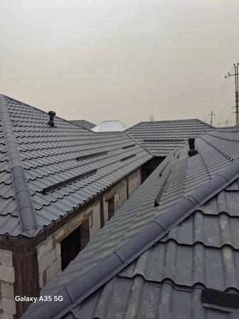 Крыша жабамыз кровля крыша черепитца профнастил