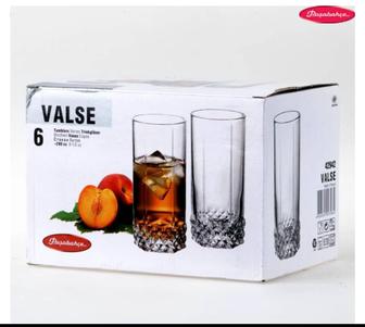 Набор высоких стеклянных стаканов Pasabahce Valse