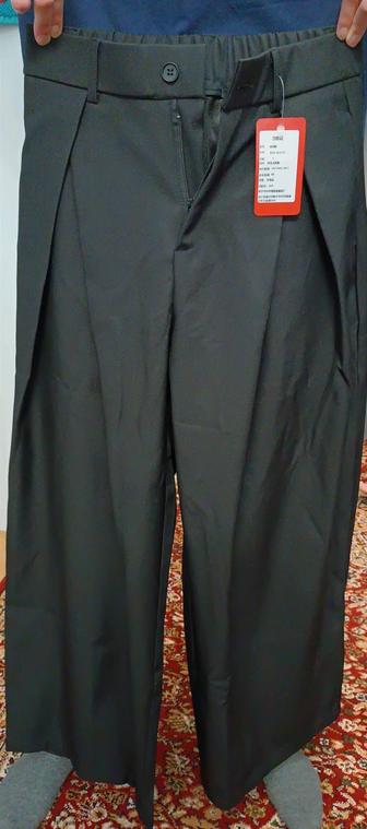 Черные широкие брюки