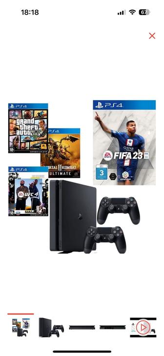 Продам PS 4 SLIM 1 TB
