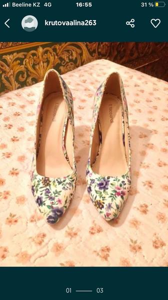 Туфли женские цветные новые 40 размер