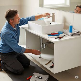 Установка раковины