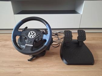 Игровой руль thrustmaster t150 с двумя педалями