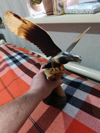 Костяной орел большой редкий винтаж разборный