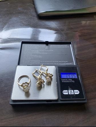 Серебряные наборы кольцо и серьги